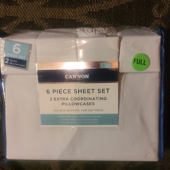 Cannon Bedding New Cannon Full 6 Piece Sheet Set Poshmark